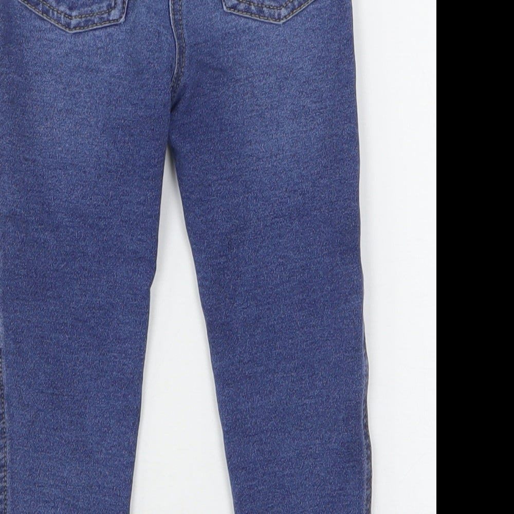 Matalan Girls Blue  Cotton Jegging Jeans Size 2-3 Years  Regular