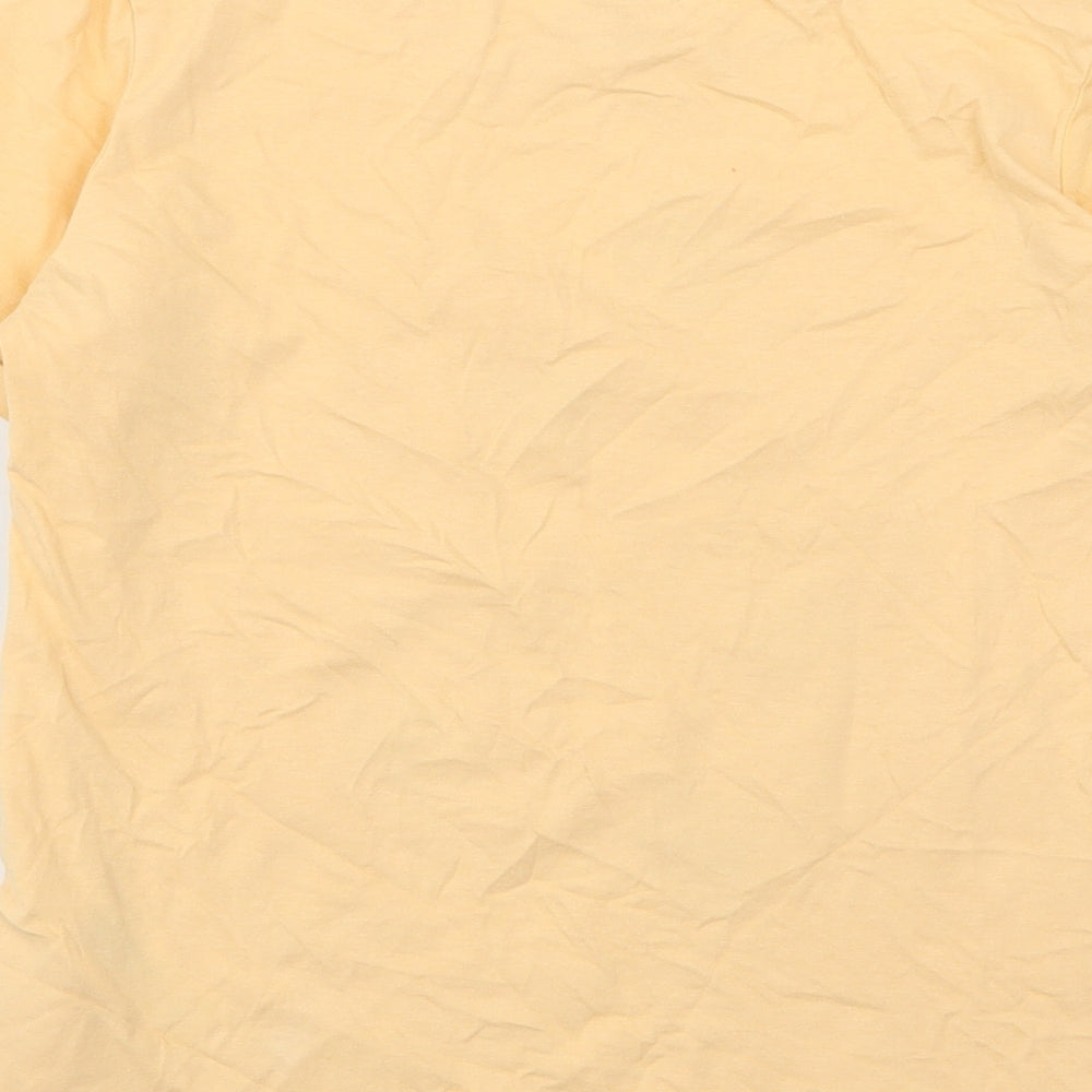 Primark Girls Orange  Cotton Basic T-Shirt Size 11-12 Years Round Neck