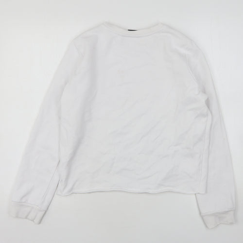 Primark Womens White  Cotton Pullover Sweatshirt Size 10   - Stranger Things