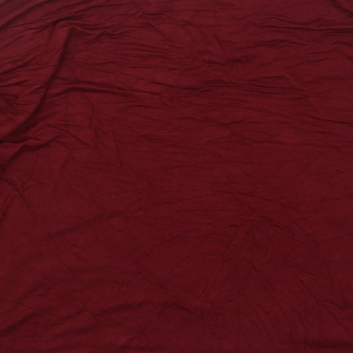 New Look Womens Red  Polyester Basic T-Shirt Size 12 Round Neck