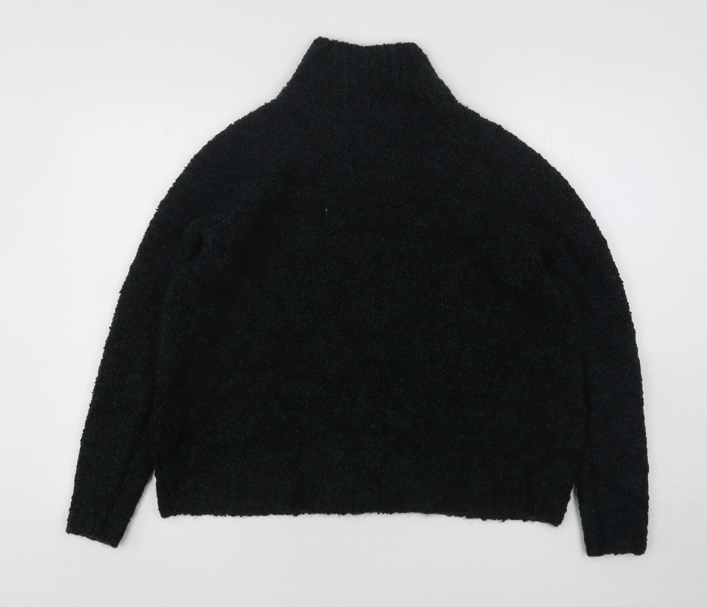 LOFT Womens Green High Neck  Acrylic Pullover Jumper Size S
