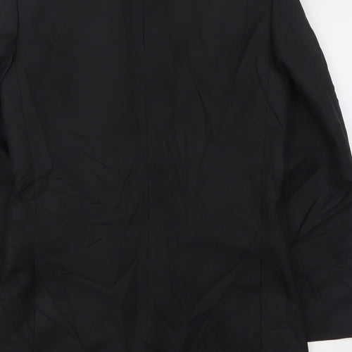 Cedar Wood State Mens Black  Polyester Jacket Suit Jacket Size 36