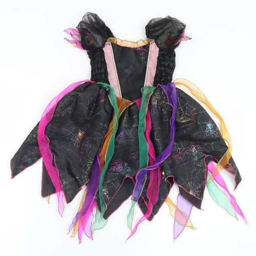 Ladybird Girls Multicoloured Geometric Polyester Fit & Flare  Size 12-18 Months  Square Neck Hook & Eye - Fancy Dress