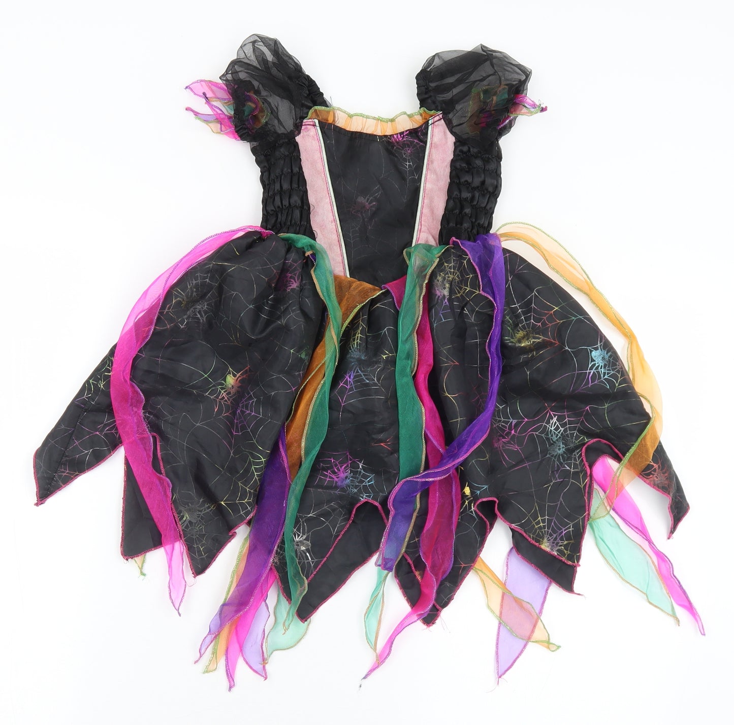 Ladybird Girls Multicoloured Geometric Polyester Fit & Flare  Size 12-18 Months  Square Neck Hook & Eye - Fancy Dress