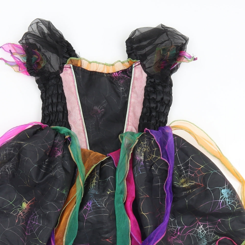Ladybird Girls Multicoloured Geometric Polyester Fit & Flare  Size 12-18 Months  Square Neck Hook & Eye - Fancy Dress