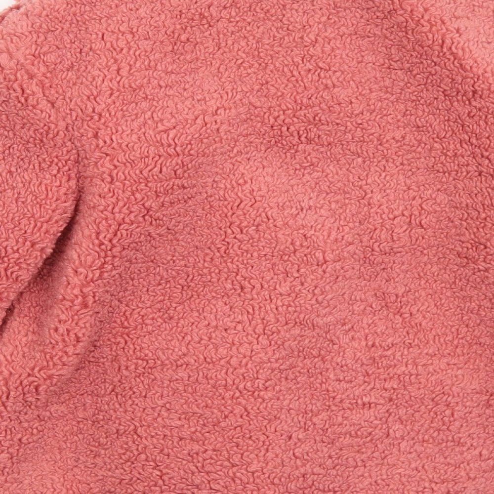 F&F Girls Pink   Overcoat Coat Size 8-9 Years  Button