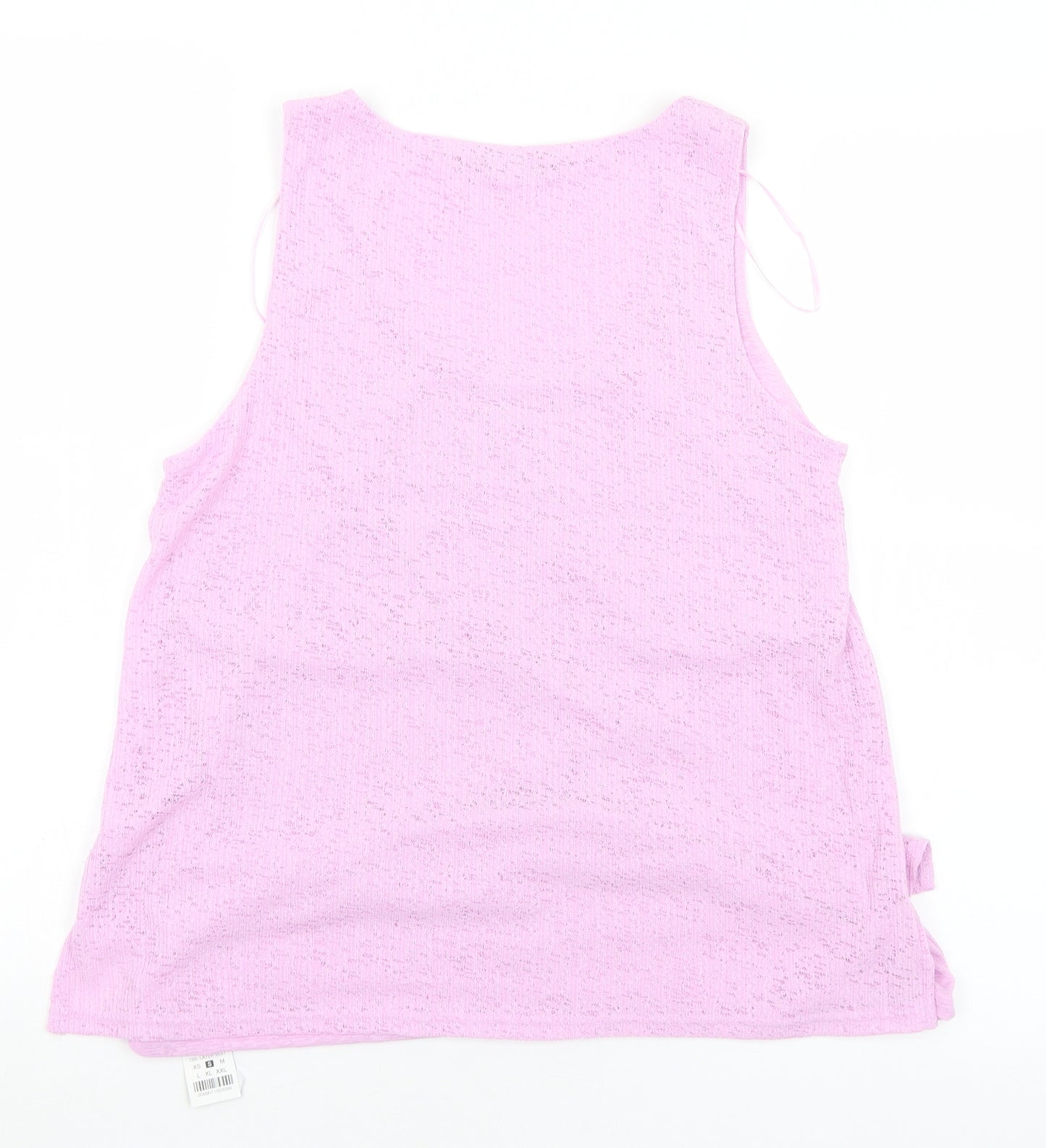 Dunnes Stores Womens Purple  Polyester Basic Tank Size S Scoop Neck