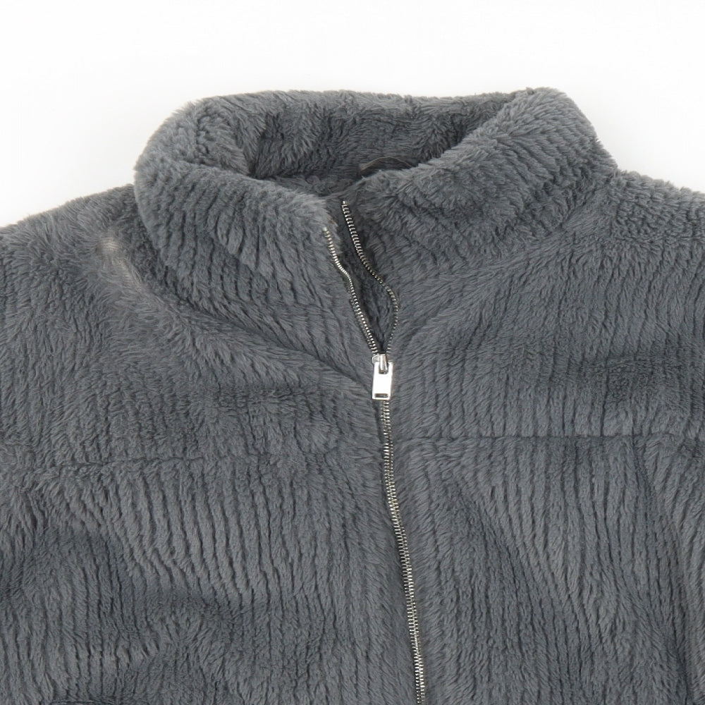 New Look Womens Grey   Jacket Coat Size 14  Zip