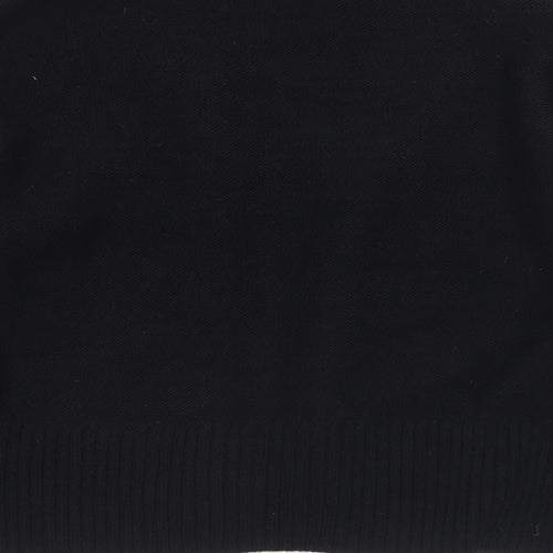 River Island Womens Black V-Neck  Acrylic Cardigan Jumper Size XS