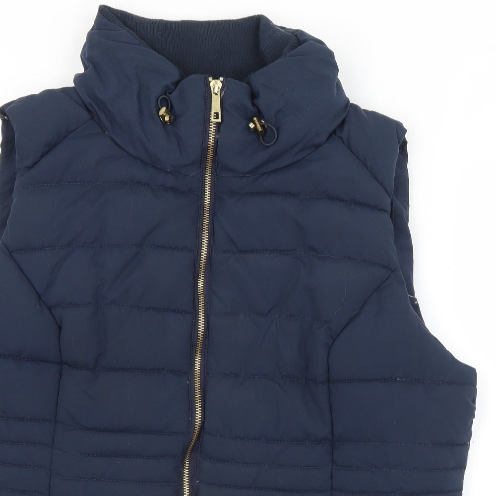 Primark Womens Blue   Gilet Coat Size 18  Zip