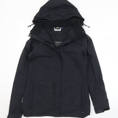 Warehouse Womens Black   Anorak Coat Size 10  Zip