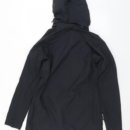 Warehouse Womens Black   Anorak Coat Size 10  Zip