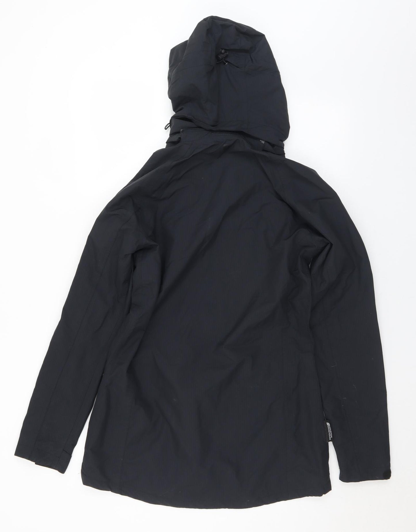Warehouse Womens Black   Anorak Coat Size 10  Zip