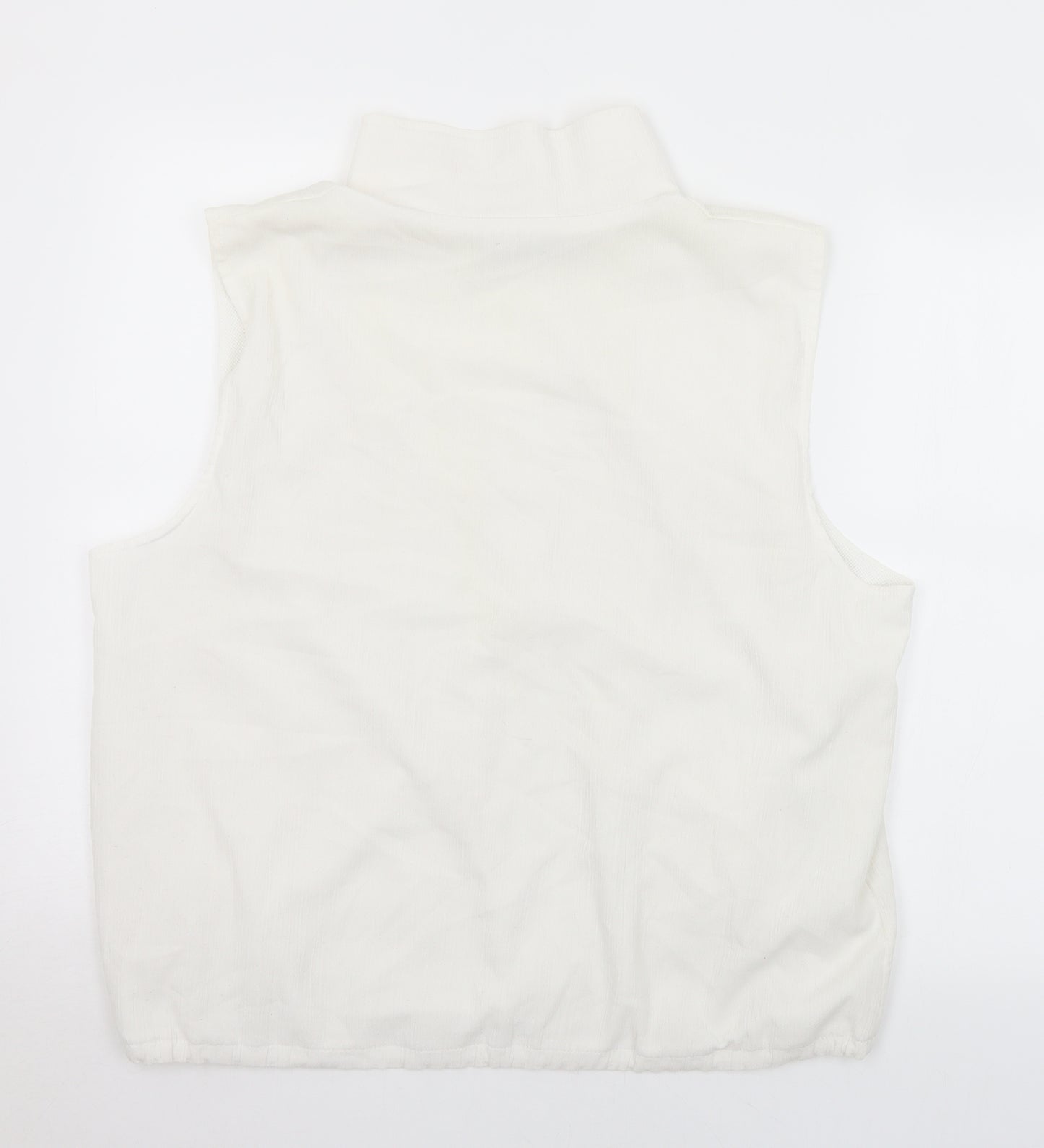 Breeze Womens White   Gilet Jacket Size 22  Zip