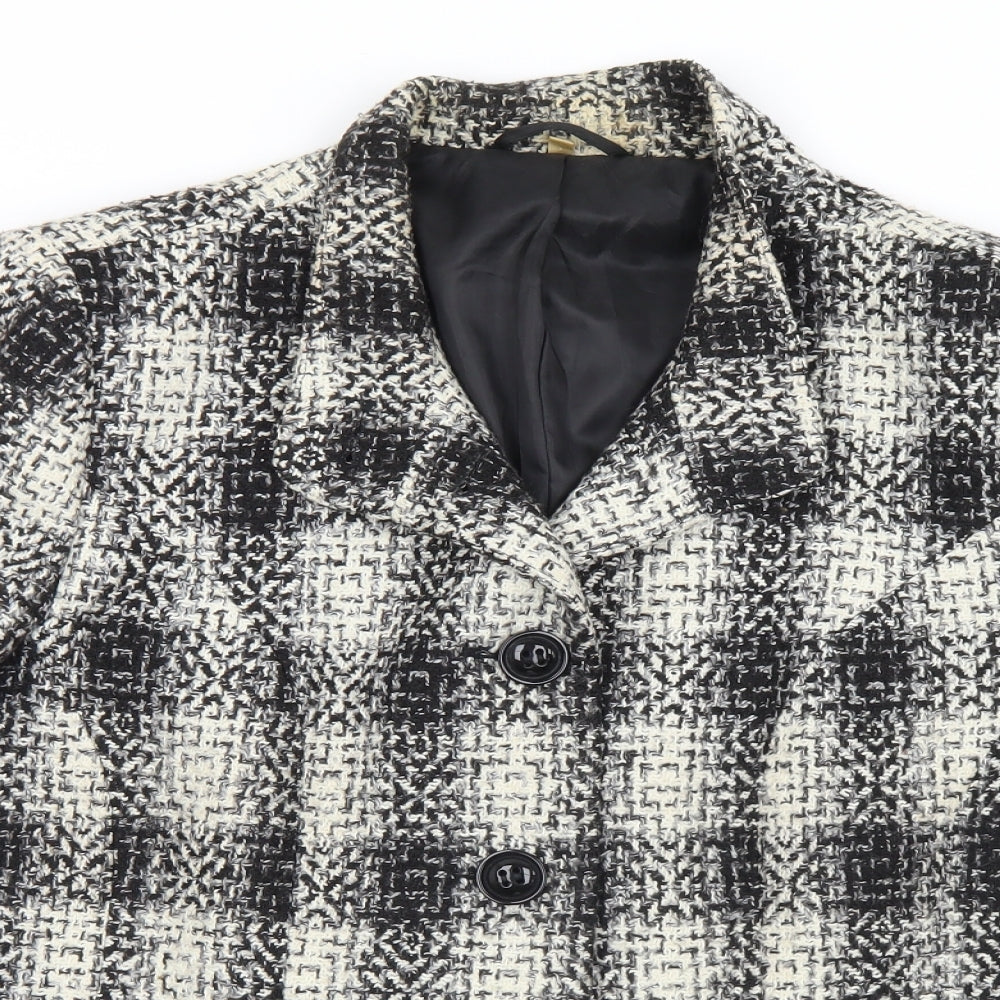 Preworn Womens Black   Pea Coat Coat Size 20  Button
