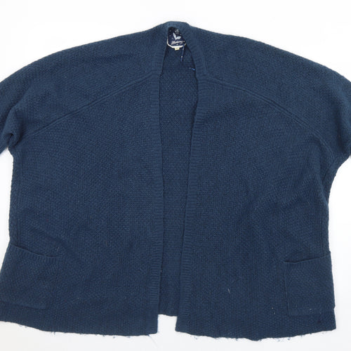Debenhams Womens Blue Collared  Acrylic Cardigan Jumper Size L