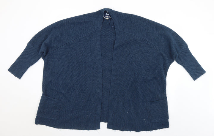 Debenhams Womens Blue Collared Acrylic Cardigan Jumper Size L