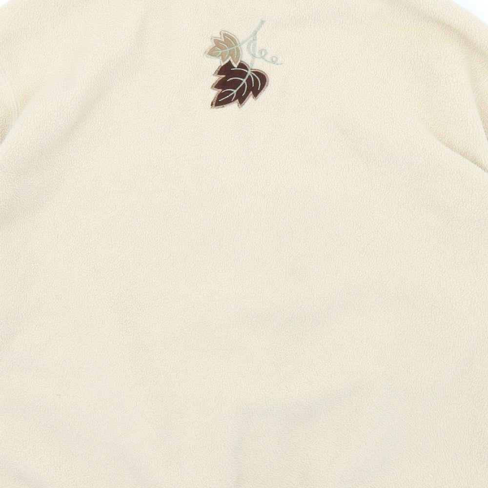 Northmoor Womens Beige Floral  Jacket  Size 16  Zip - 16/18