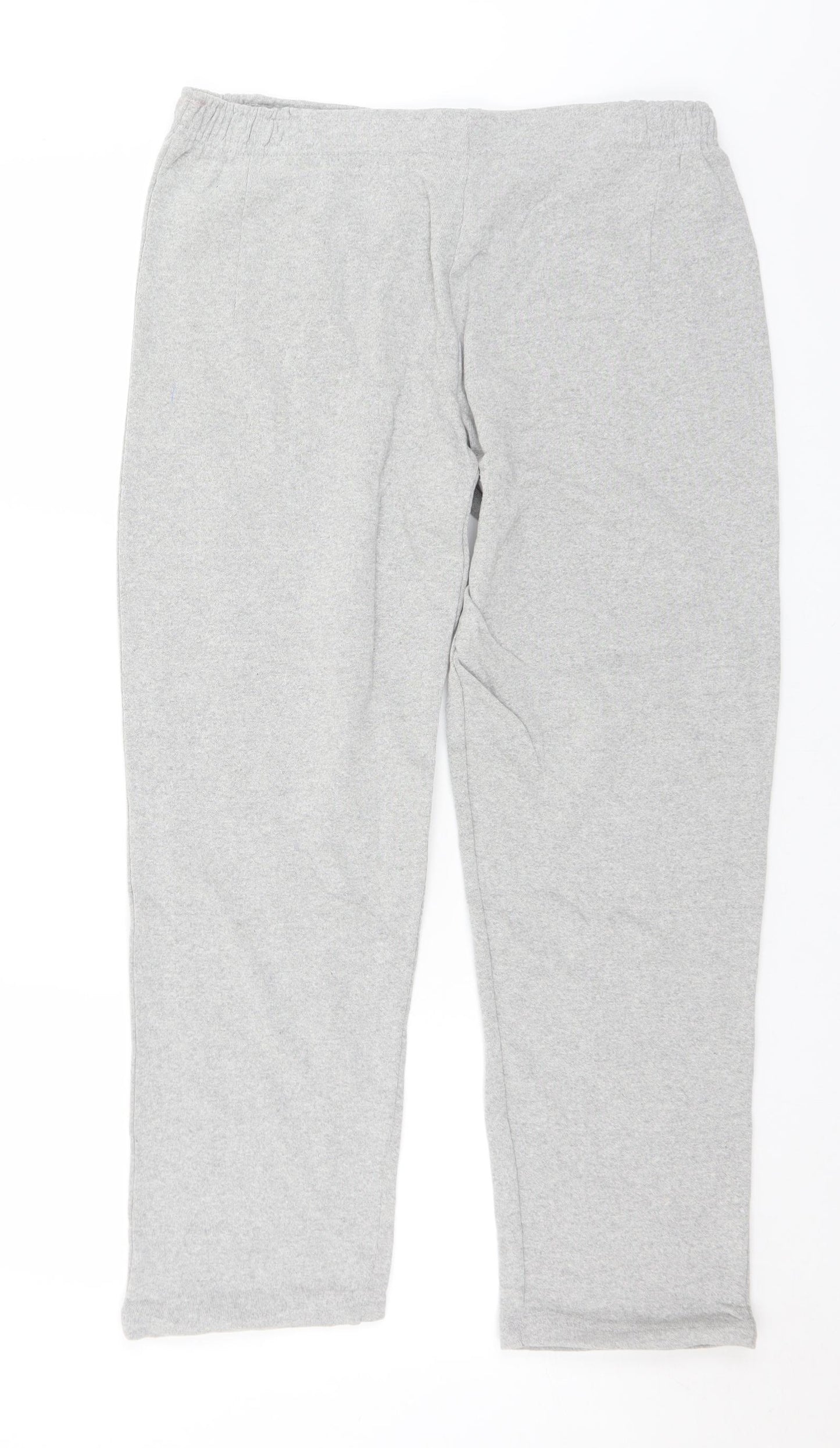 WA Womens Grey  Cotton Jogger Trousers Size L L26 in Regular  - Cropped