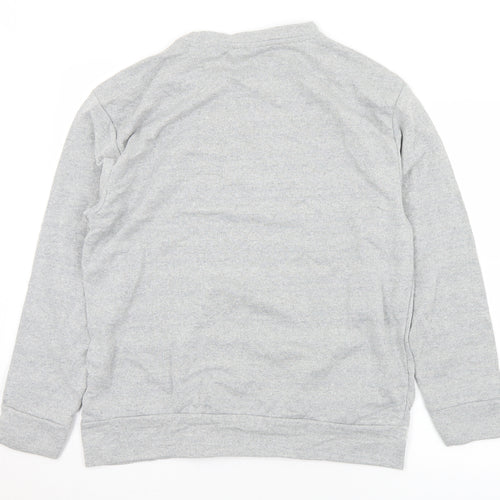 WA Womens Grey  Cotton Pullover Sweatshirt Size L