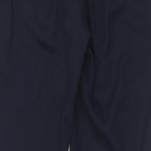 NEXT Womens Blue  Polyester Trousers  Size 14 L28 in Regular Hook & Eye