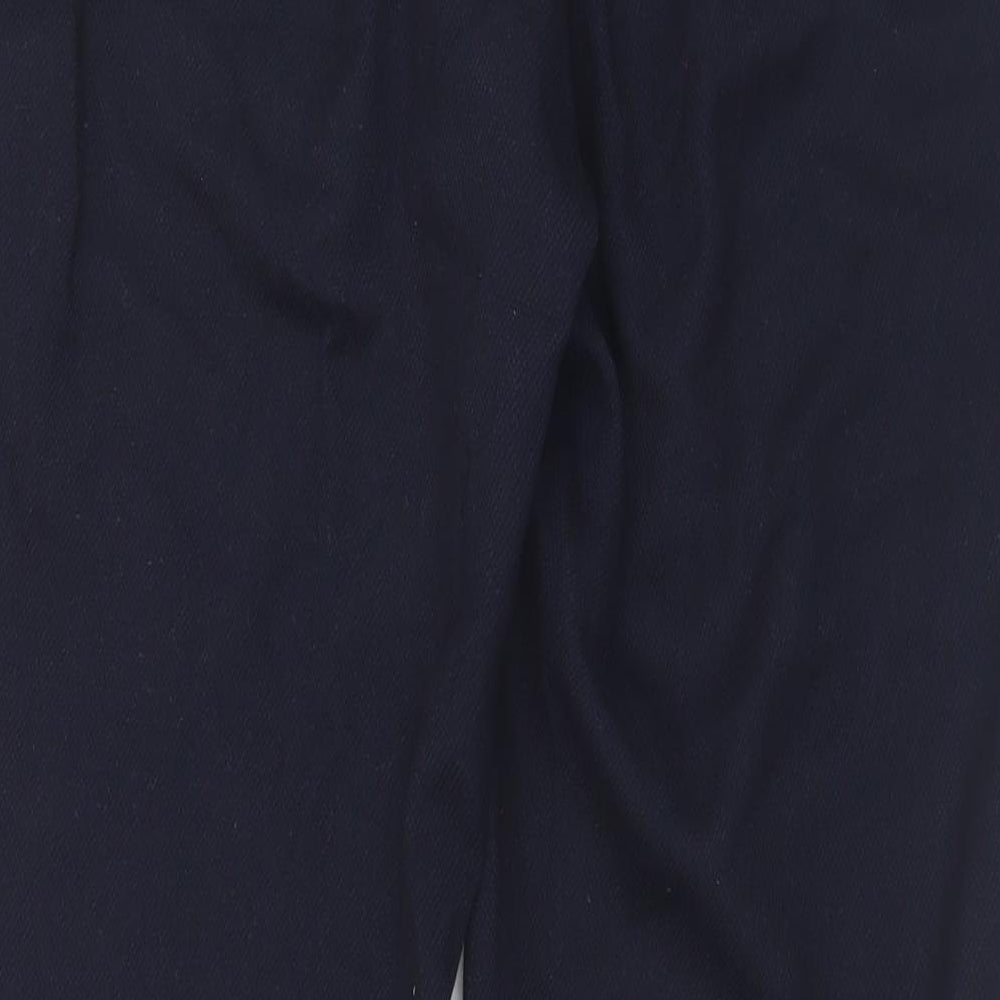 NEXT Womens Blue  Polyester Trousers  Size 14 L28 in Regular Hook & Eye