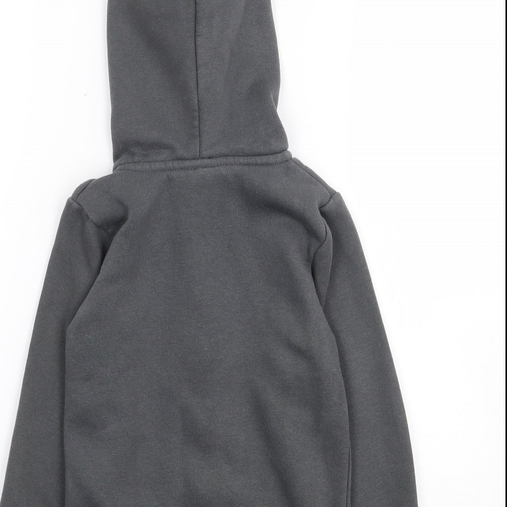 McKenzie Boys Grey  Cotton Full Zip Hoodie Size 5-6 Years  Zip