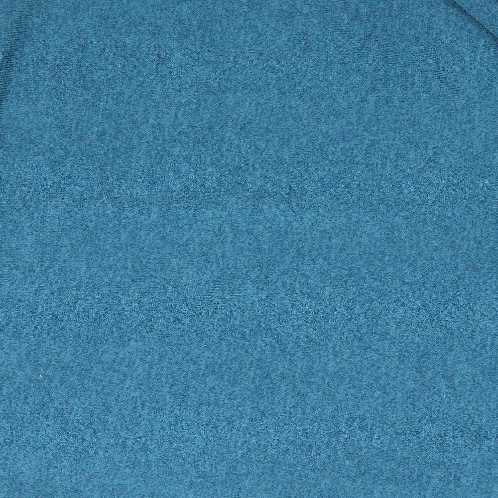 Made in Italy Womens Blue Boat Neck  Cotton Pullover Jumper Size S