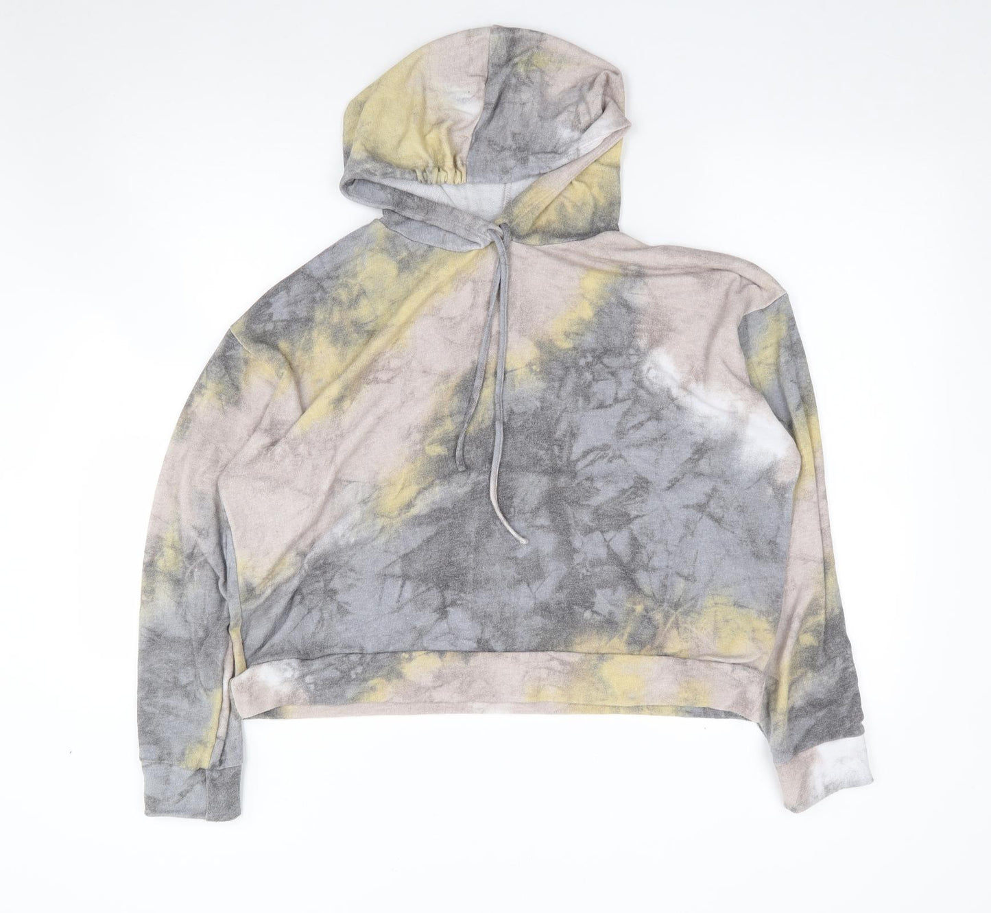 New Look Womens Multicoloured  Polyester Pullover Hoodie Size L  Pullover - Tie Dye
