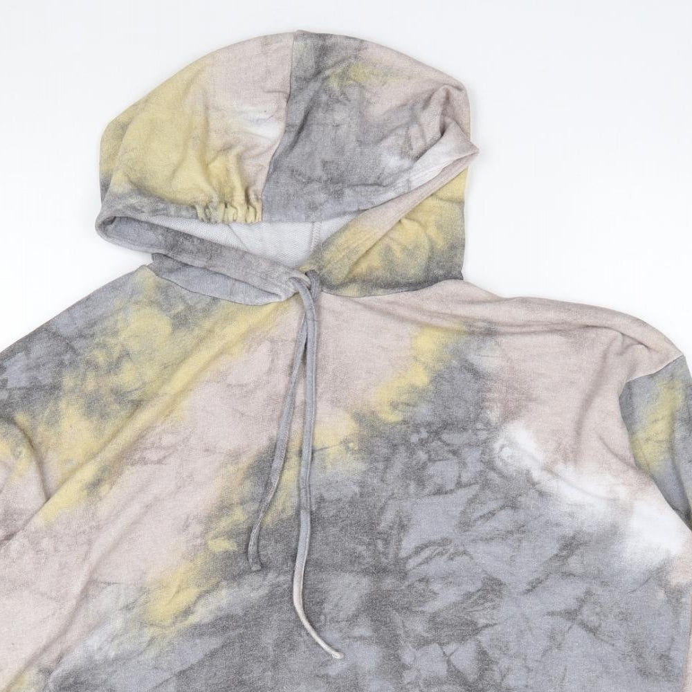 New Look Womens Multicoloured  Polyester Pullover Hoodie Size L  Pullover - Tie Dye
