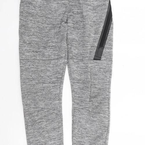 Primark Boys Grey  Polyester Jogger Trousers Size 10-11 Years L24 in Regular Drawstring