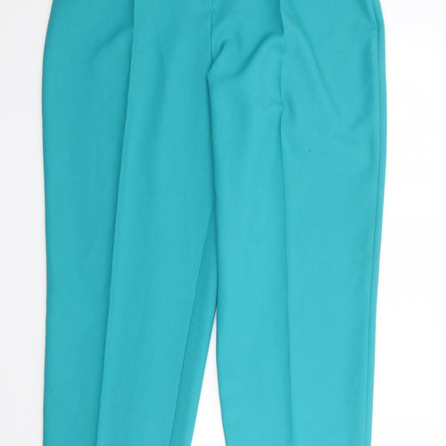 Originals by Slimma Womens Green  Polyester Trousers  Size 18 L30 in Regular Zip