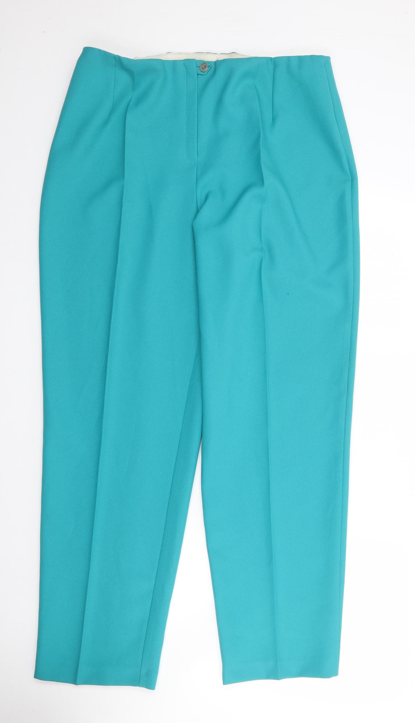 Originals by Slimma Womens Green  Polyester Trousers  Size 18 L30 in Regular Zip