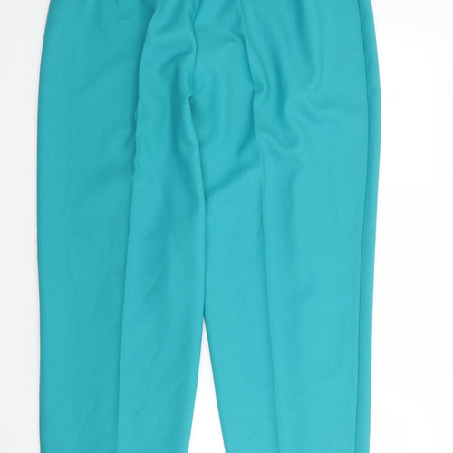 Originals by Slimma Womens Green  Polyester Trousers  Size 18 L30 in Regular Zip