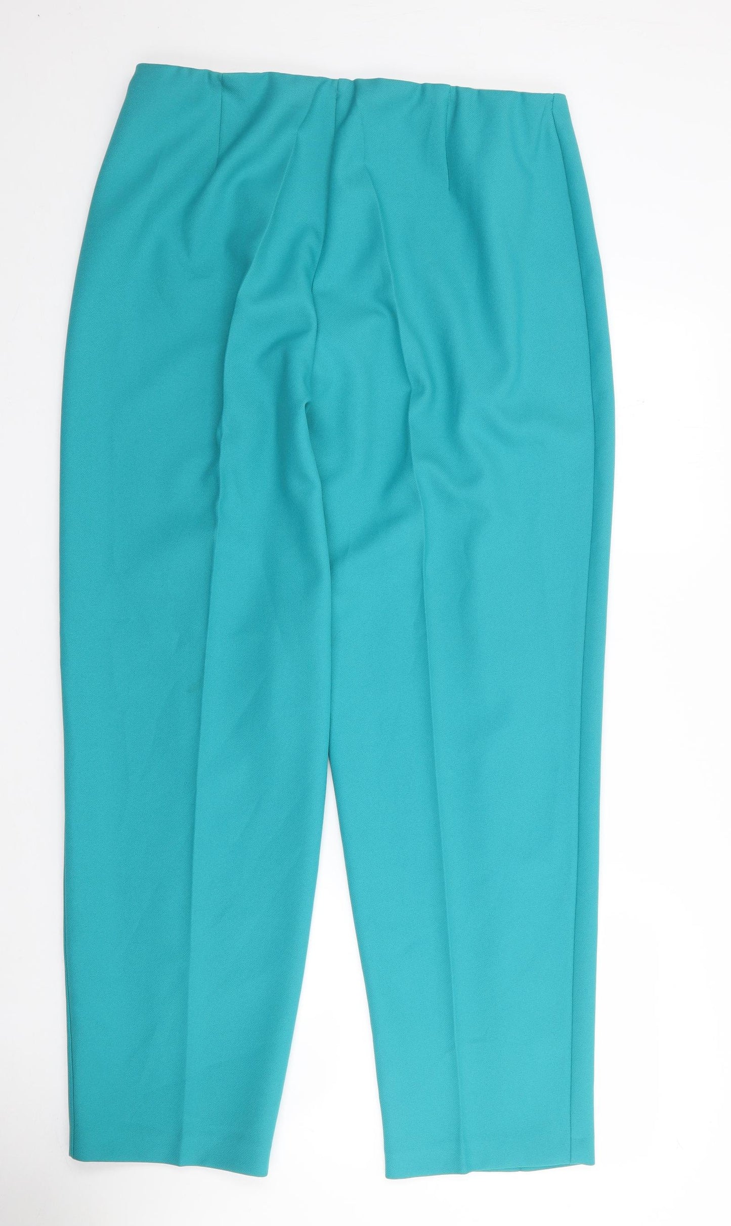 Originals by Slimma Womens Green  Polyester Trousers  Size 18 L30 in Regular Zip