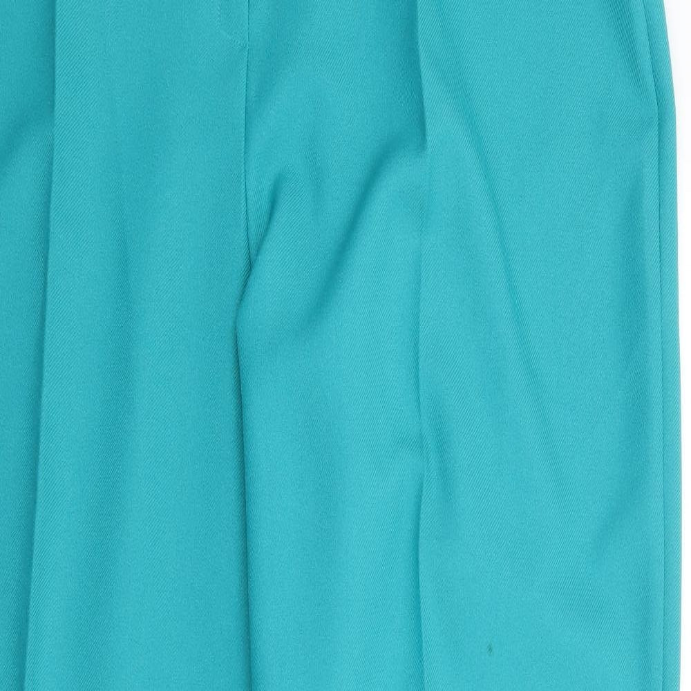 Originals by Slimma Womens Green  Polyester Trousers  Size 18 L30 in Regular Zip
