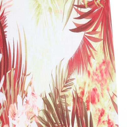 Bu-zz Womens Multicoloured Floral Polyester Maxi  Size S  Round Neck Pullover