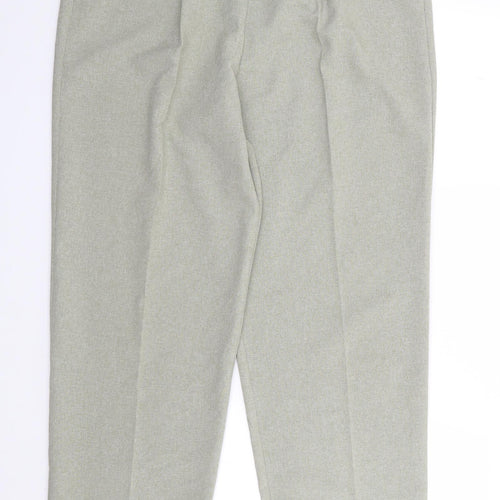 Classic Womens Green  Polyester Trousers  Size 18 L29 in Regular