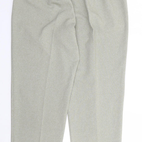 Classic Womens Green  Polyester Trousers  Size 18 L29 in Regular
