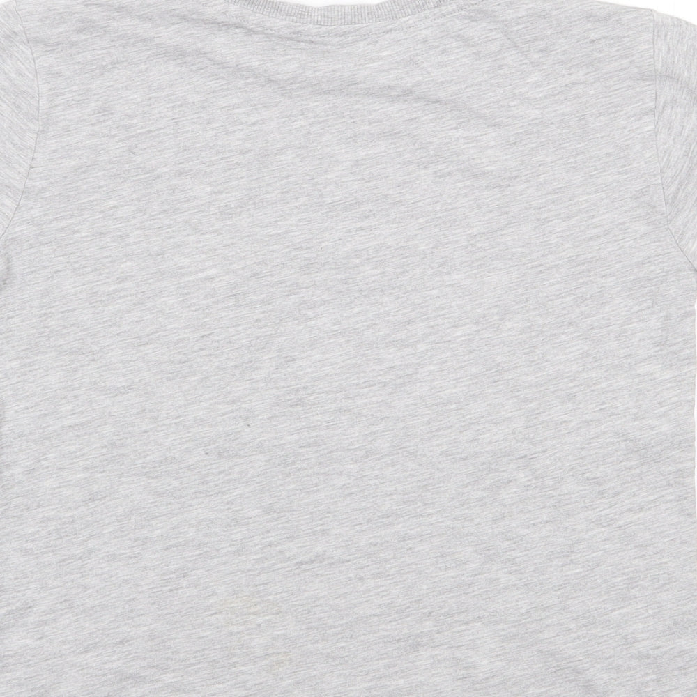 NEXT Boys Grey  Cotton Jersey T-Shirt Size 7 Years Crew Neck Pullover - Gaming