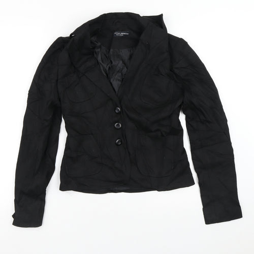 Dorothy Perkins Womens Black   Jacket Blazer Size 10  Button