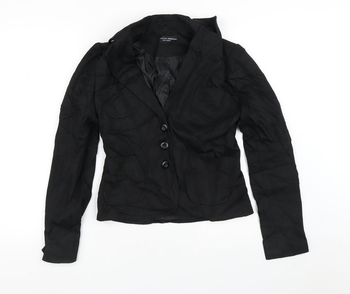 Dorothy Perkins Womens Black   Jacket Blazer Size 10  Button