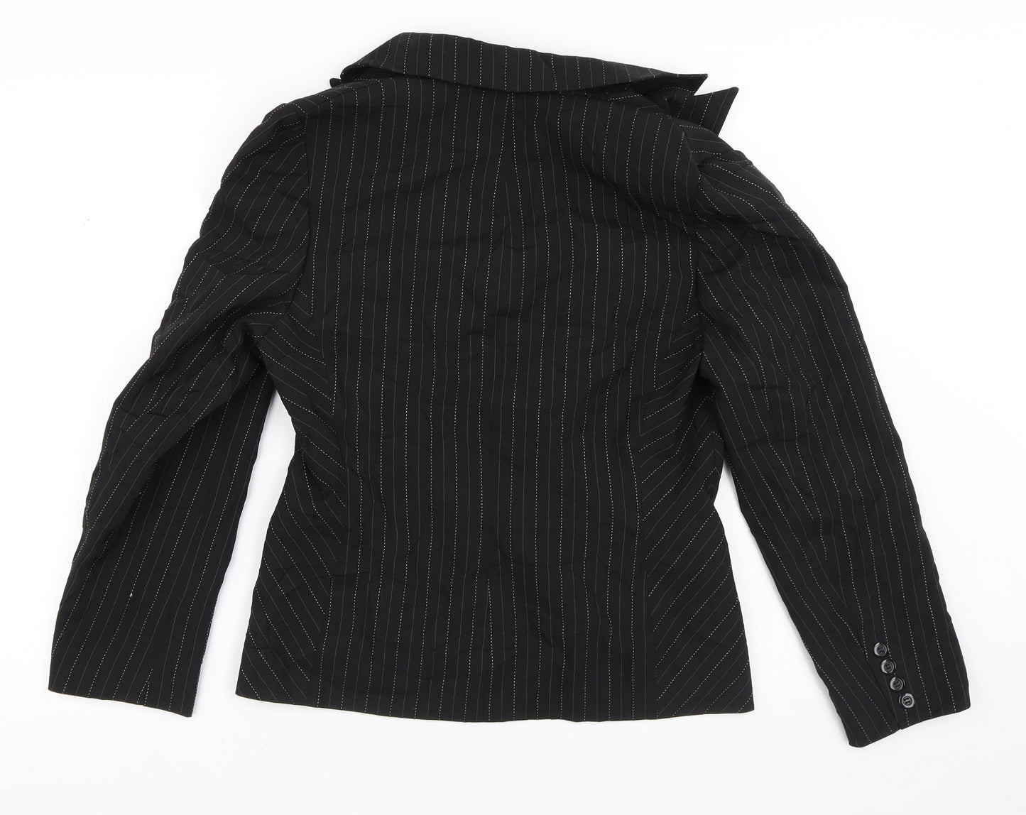 Dorothy Perkins Womens Black Striped  Jacket Blazer Size 12