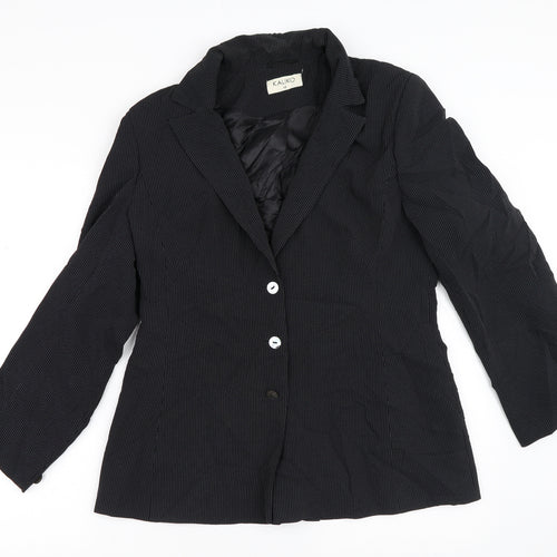 Kaliko Womens Black Polka Dot  Jacket Blazer Size 12