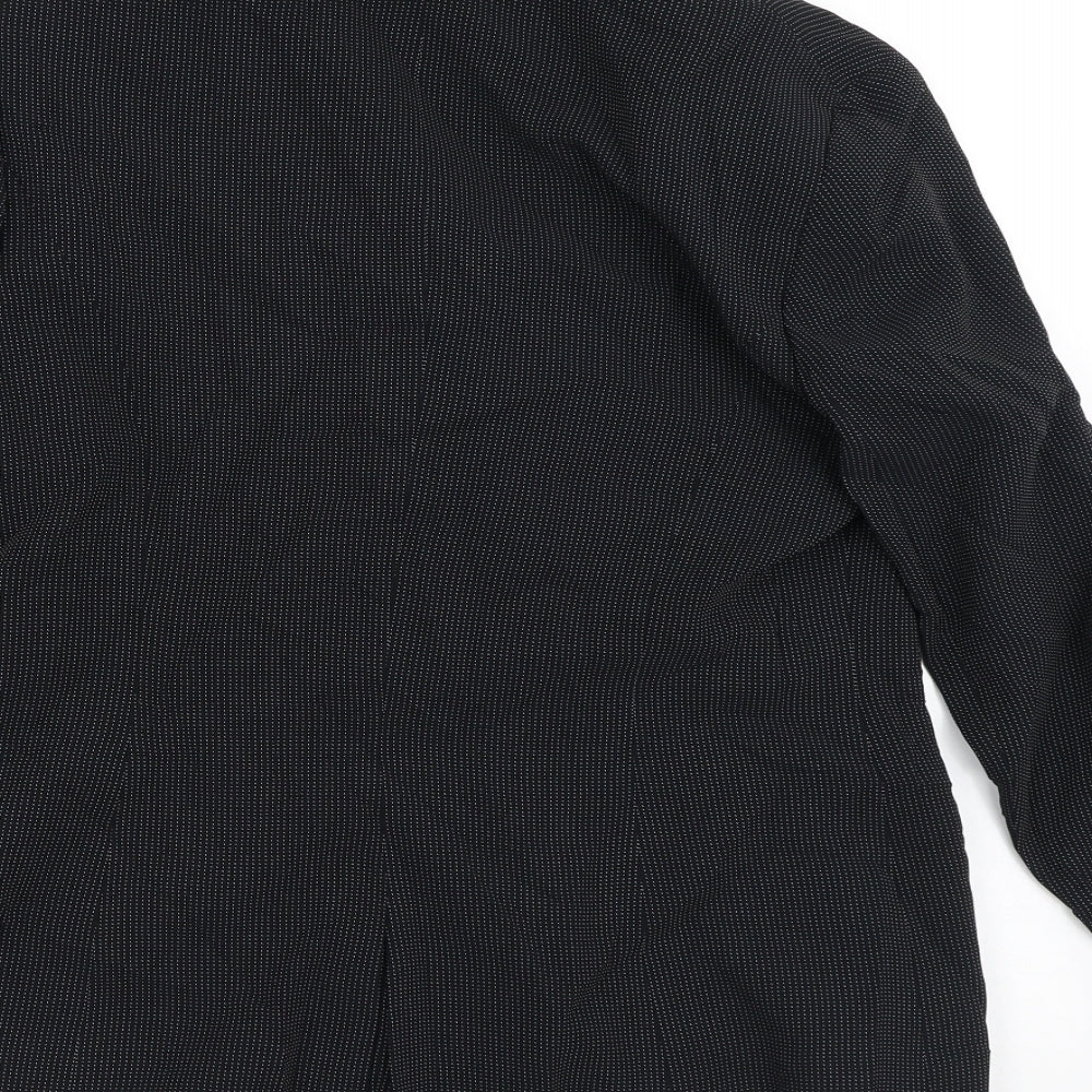 Kaliko Womens Black Polka Dot  Jacket Blazer Size 12