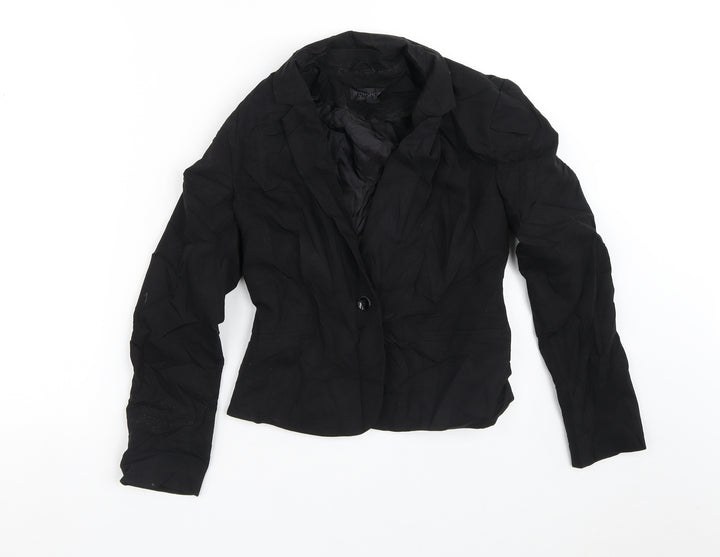 Topshop Womens Black   Jacket Blazer Size 8