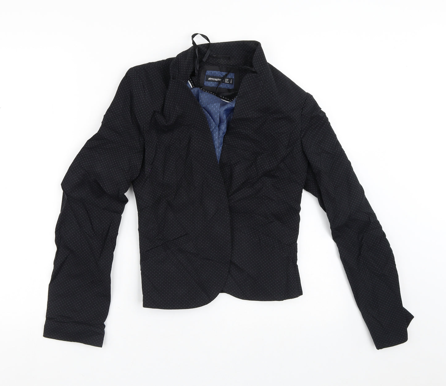 Atmosphere Womens Black Polka Dot  Jacket Blazer Size 8