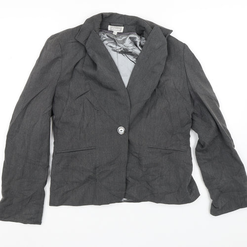 Elam Womens Grey   Jacket Blazer Size 12