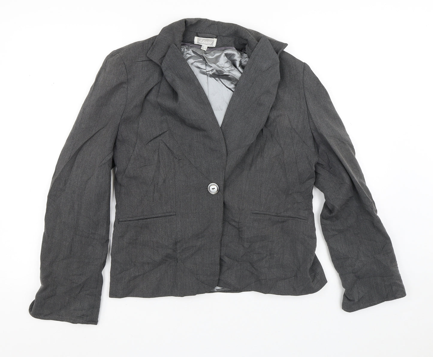 Elam Womens Grey   Jacket Blazer Size 12