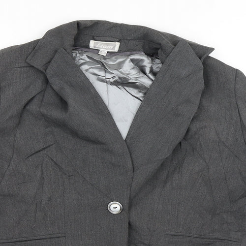 Elam Womens Grey   Jacket Blazer Size 12